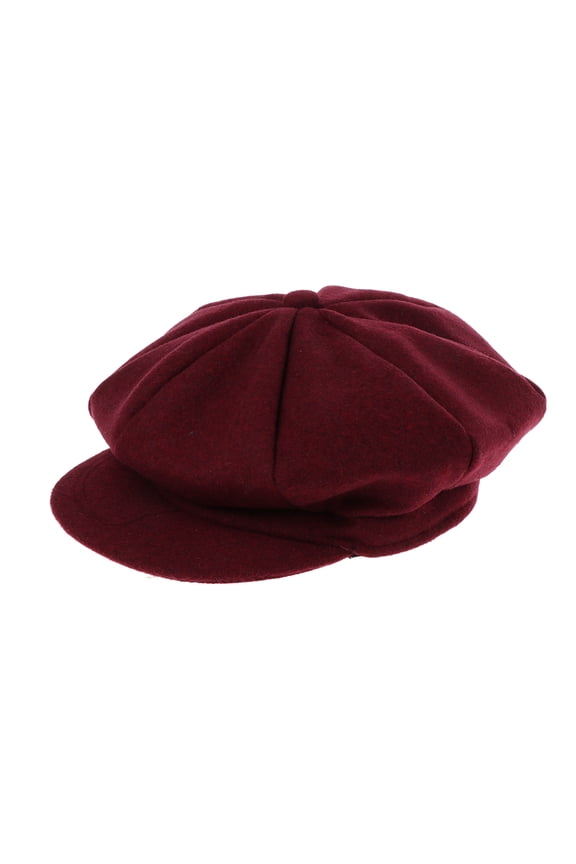 Newsboy Cap Solid Color Autumn Winter Beret Hat Caps Baby Toddler Kids Boys Girls Woolen Newsboy Artist Flat Cap