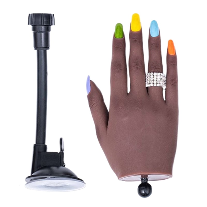 TINYSOME Practice Hand for Acrylic Nails,Fexible Nail Hand Practice