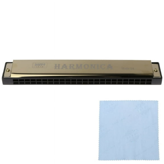 TINYSOME Professional 24 Hole Harmonica Mouth Metal Organ for Beginners