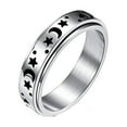 thumbnail image 1 of TINYSOME Relief Stress Worry Rings Star Moon Spinning Rings Meditation Anti-Anxiety Ring, 1 of 9