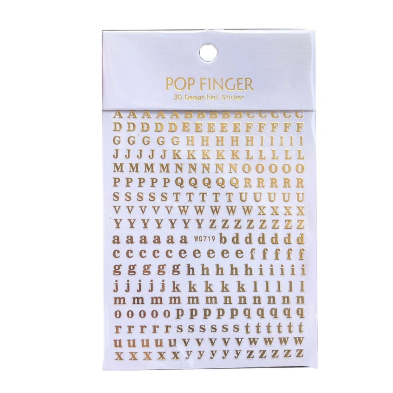 Small Letter Stickers for Resin,Mini Gold/Silver Letter Stickers Meta ,18  Sheets