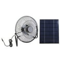thumbnail image 1 of 5.2W Solar Panel Powered Mini Portable Cooling Fan For Travel Camping Fishing, 1 of 9