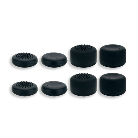 TINYSOME Thumb Grips Set Joystick Cap Analog Stick Cap for Steam Deck Controller Game Accessories Black, 4 Pair (8pcs)