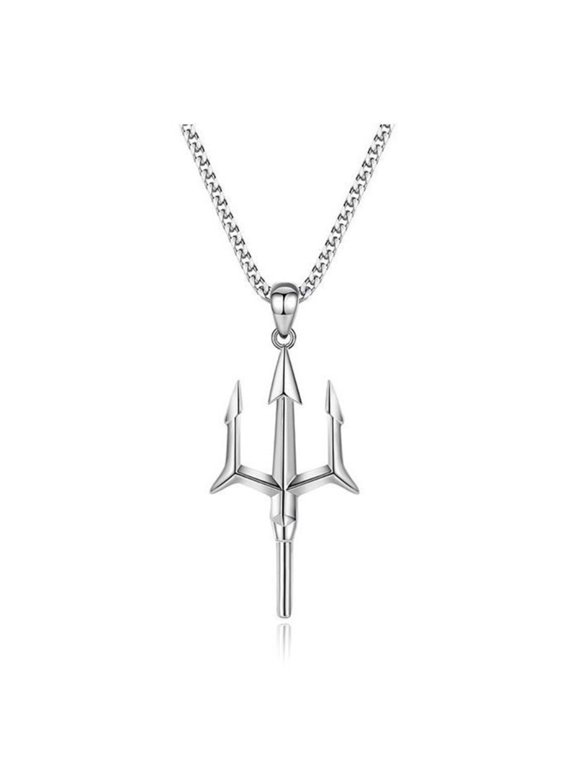 Trident-shaped Net Red Cold Wind Simple Necklace Female Hip Hop Sweater Chain