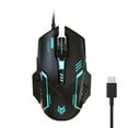 thumbnail image 1 of TINYSOME Type-C Mouse USB C Corded Gaming Mause 3600DPI Adjustable 6 Buttons Backlit, 1 of 17