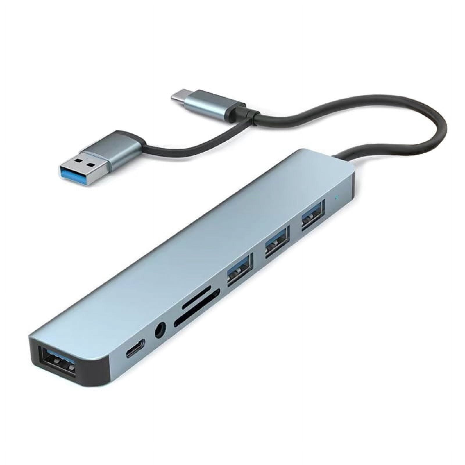 TINYSOME Usb TypeC Hub 6 in 1 Aluminum Docking Station with 4 USB Ports ...