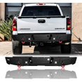 thumbnail image 1 of TIOYAR Compatible with 1999-2000-2001-2002-2003-2004-2005-2006 Chevy Silverado 1500 Rear Bumper Textured Black Steel with Lights and D-rings, 1 of 6