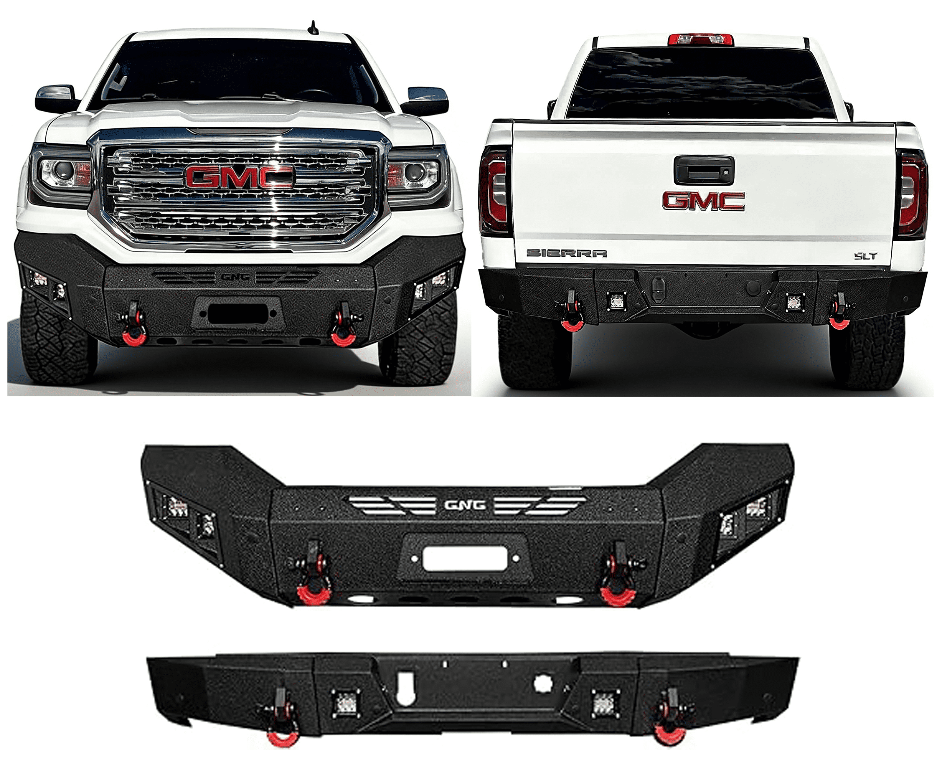 Front Lower Air Deflector Valance For 2016-2018 GMC Sierra 1500 – Textured Gray Direct Fit