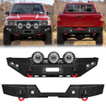 thumbnail image 1 of TIOYAR For 1989-1990-1991-1992-1993-1994-1995 Toyota Pickup Steel New Front and Rear Bumper With Winch Plate&Lights (Black Texture), 1 of 14