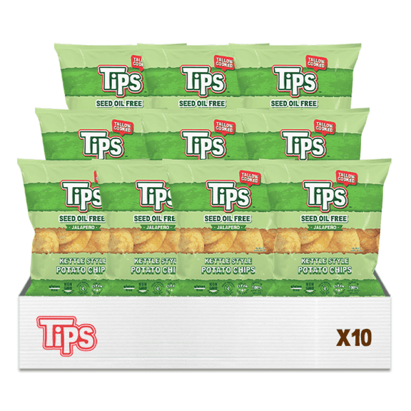 TIPS - Tallow Potato Chips Original - Jalapeo - Snack Size