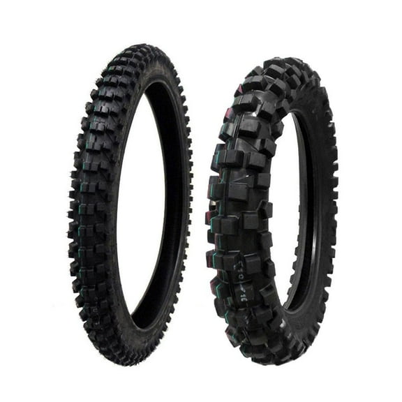 TIRE SET: Front 80/100-21 Rear 110/100-18 Dirt Bike Off Road