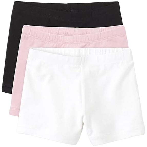 TIREOW 3 Pack Girls Athletic Bike Shorts Cartwheel Elastic High Waist Yoga Dance Gym Training Leggings Breathable Slim Fitting Shorts