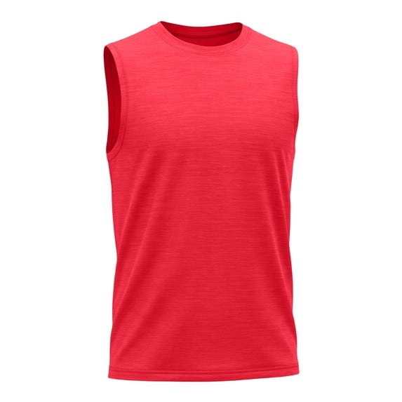 TIREOW Boys Athletic Tank Tops Solid Color Sleeveless Crew Neck Vest Summer Lightweight Stylish Breathable Workout Shirts
