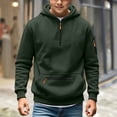 thumbnail image 1 of TIREOW Boys Tactical Sweatshirt Half Zip Hoodies Casual Vintage Fashion Long Sleeve Hooded Sweatshirts Baggy Comfy Y2k Pullover Tops with Pockets Fall Winter Clothes, 1 of 5