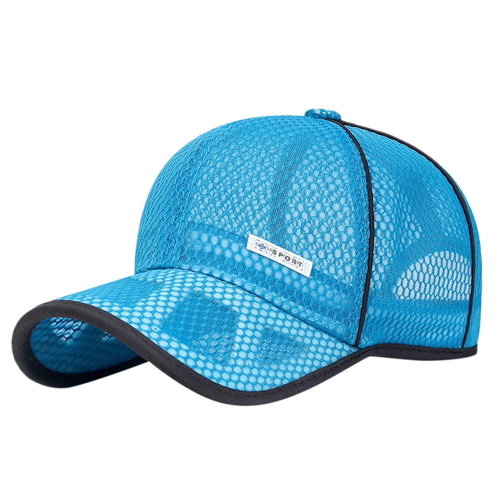 TIREOW Breathable Caps for Men Classic Low Profile Mesh Hollow Breathable Baseball Caps Solid Color Casual Travel Vacation Beach Hats