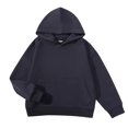 thumbnail image 1 of TIREOW Girls Basic Thin Hoodies Tops Solid Color Long Sleeve Hooded Sweatshirts with Front Pocket Kids Cotton Loose Casual Pullover Sweatshirt, 1 of 9