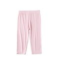 thumbnail image 1 of TIREOW Girls Capri Leggings Thin and Breathable Elastic High Waisted Leggings 3/4 Length Footless Stretchy Outerwear Leggings, 1 of 7