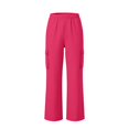 thumbnail image 1 of TIREOW Girls Cargo Sweatpants Solid Color Elastic Waist Wide Leg Cargo Sweat Pants Baggy Casual Cargo Pants with Multi-Pockets, 1 of 9