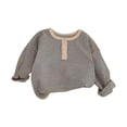 thumbnail image 1 of TIREOW Girls Ruffle Mock Neck Base Layer Shirt, Long Sleeve Fleece Thermal Top for Toddlers, 1 of 8
