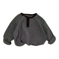 thumbnail image 1 of TIREOW Girls Ruffle Mock Neck Base Layer Shirt, Long Sleeve Fleece Thermal Top for Toddlers, 1 of 9