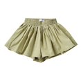 thumbnail image 1 of TIREOW Girls Stylish Shorts Skirts Fashionable Solid Color Elastic Waist Versatile Skirts Summer Lightweight Comfy Casual Skorts, 1 of 6