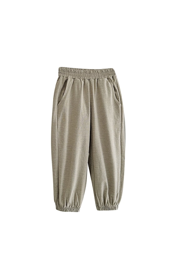 Girls and Boys Bloomers Breathable Quick Dry Ice Silk Pants Loose Anti-Mosquito Unisex Harem Pants Summer Thin Pants