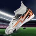 thumbnail image 1 of TIREOW Kid Boys Girls Soccer Cleats Youth Firm Ground Lace-Up Non-Slip Sports Shoes Athletic Outdoor Football Shoes Baseball Outdoor Training Sneaker, 1 of 5