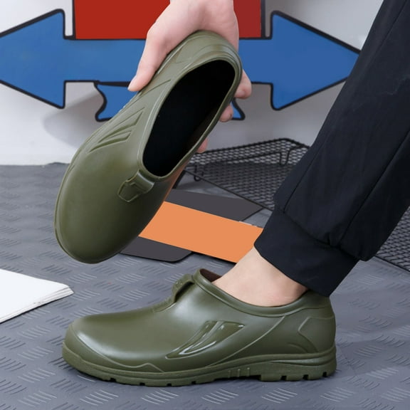 TIREOW Men Women Non Slip Chef Shoes Waterproof Oil Resistant Work Shoes Slip Resistant Clogs Kitchen Care Medical Shoes for Restaurant Food Service Garden