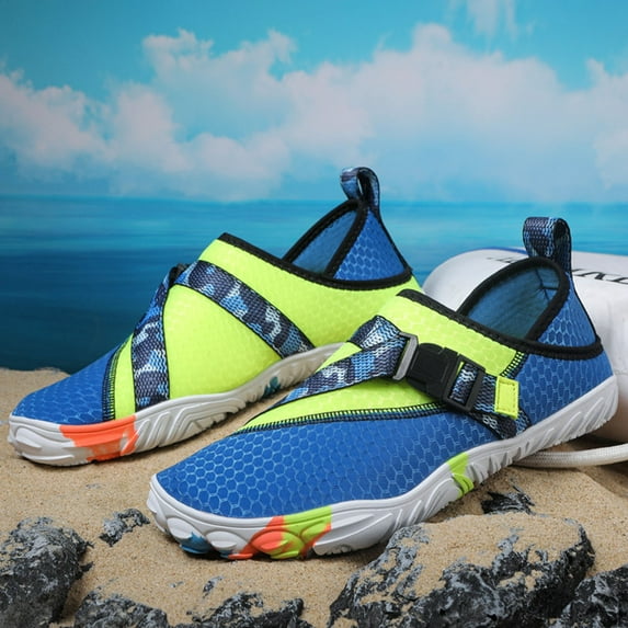 TIREOW Men & Women Water Shoes Sports Aqua Athletic Sneakers Non-Slip Beach Outdoor Sports Breathable Water Shoes Quick Dry Lightweight Swim Pool Sport Shoes