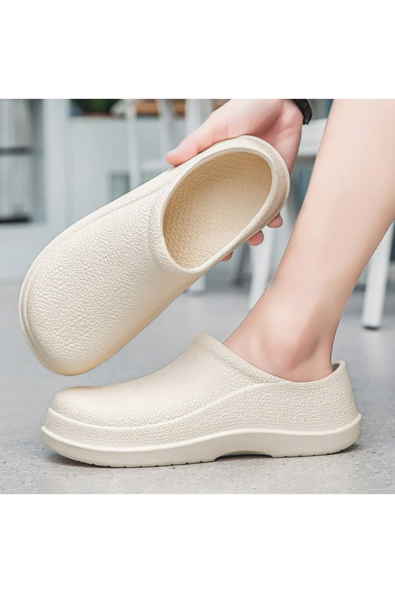Men Womens Anti-Skid Shoes Platform Garden Shoes Chef Special Waterproof Lightweight Slip-On Mule Clogs Ideal Work Shoes Outdoor Kitchens Care Medical Shoes