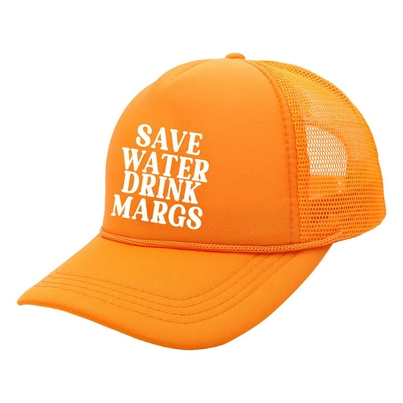 TIREOW Men and Women's Sun Hats Water Drink Trucker Hat Trendy Vintage Funny Cute Graphic Country Tequila Hat Women Men