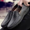 thumbnail image 1 of TIREOW Men's Formal Tuxedo Dress Leather Shoes Slip-On Loafer Low Heel Flat Oxfords Lightweight Driving Shoes Casual Moccasin Business Boat Shoes, 1 of 8