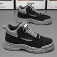 thumbnail image 1 of TIREOW Men's Slip On Walking Sneakers Comfortable Hiking High Top Boots Lightweight Shoes Causal Chukka Boots Outdoor Walking Shoes Fashion Men's Boots Work Boots (8, Black), 1 of 8