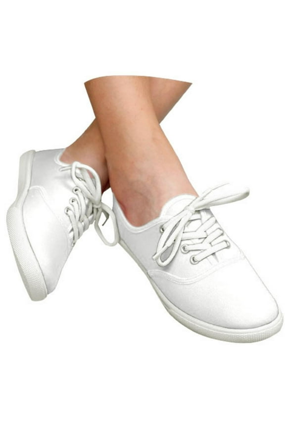 Mesh Slip On Canvas Low Top Lace-up Shoes Women Comfort Knit Slip On Loafer Casual Fashion Sneaker Lightweight and Breathable Walking Flats (8, White)