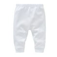 thumbnail image 1 of TIREOW Solid Baby Sweatpants,Unisex Baby Toddler Cotton Crawling Pants for Baby Boys Girls Solid Color Loose and Comfortable Pant(9-12 Months,White), 1 of 6