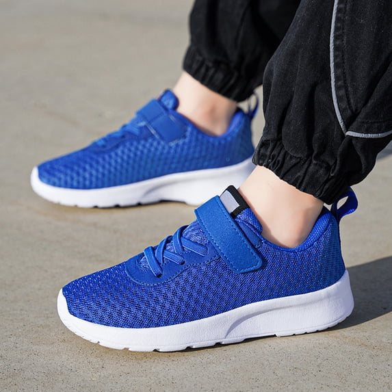 TIREOW Toddler Boys Girls Slip On Sports Shoes Kids Walking Sneakers Tennis Shoes for Running Walking Lightweight Breathable Lace-up Athletic Shoes