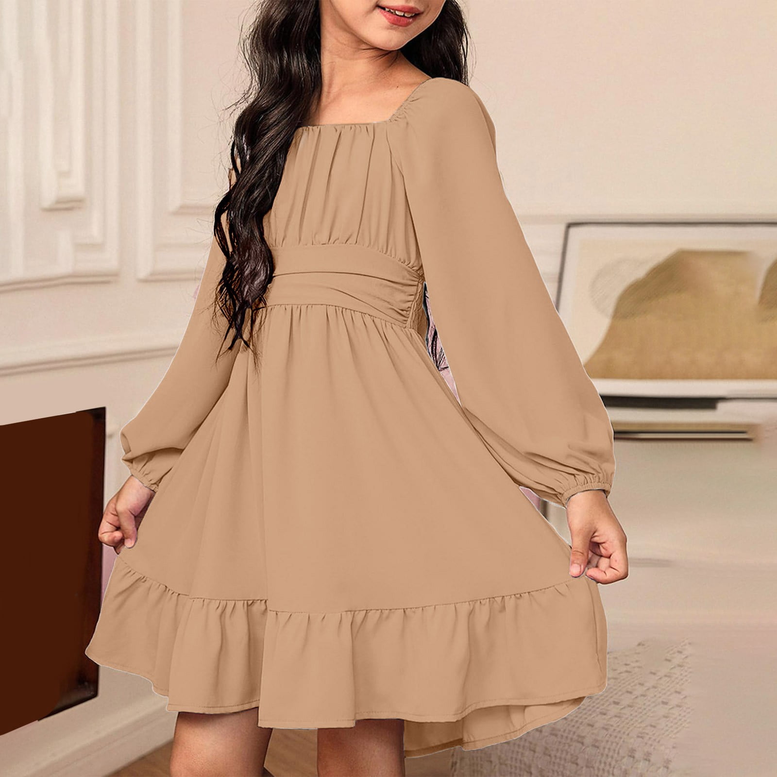 mini dresses for tweens Amazon.com: OBEEII Girls Black Dress Square Neck Short Sleeve Ruched Bodycon Mini Dress Elegant Kids Birthday Party Graduation School Dance Dress Summer Mesh Short Tight Dresses Black 5-6 Years: Clothing, Shoes &