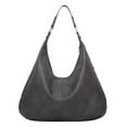 thumbnail image 1 of TIREOW Women Crescent Small Tote Trendy Shoulder Bags Vegan Leather Hobo Handbag Slouchy Tote Cute Clutch Purses Travel with Double Zipper Design, 1 of 5