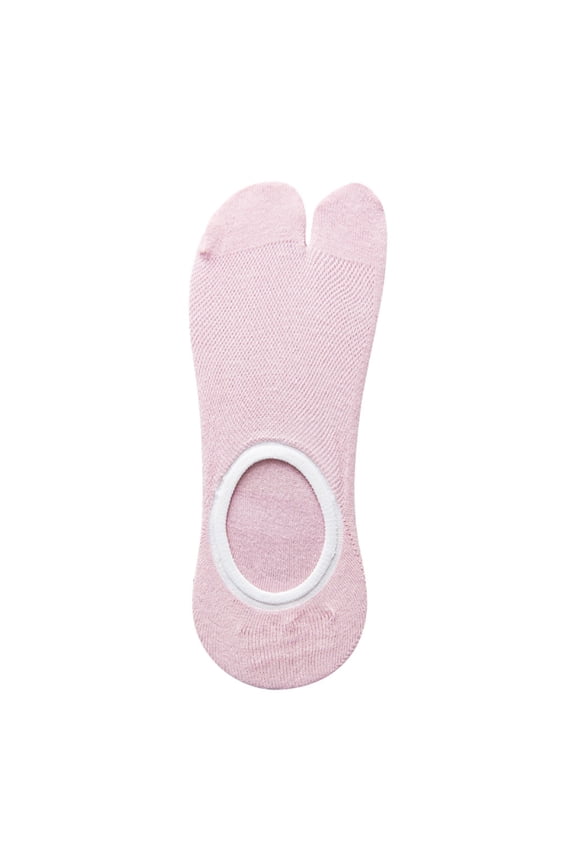 Women Print Multicolor Toe Socks Two Finger Socks Warmer Socks Breathable Running Socks Sports Ankle Socks with Arch Support