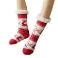 thumbnail image 1 of TIREOW Women's Winter Lined Wool Socks Thick Heavy Winter Protection Thermal Boots Socks Fuzzy Non Floor Thickened Socks for Ladies, 1 of 10