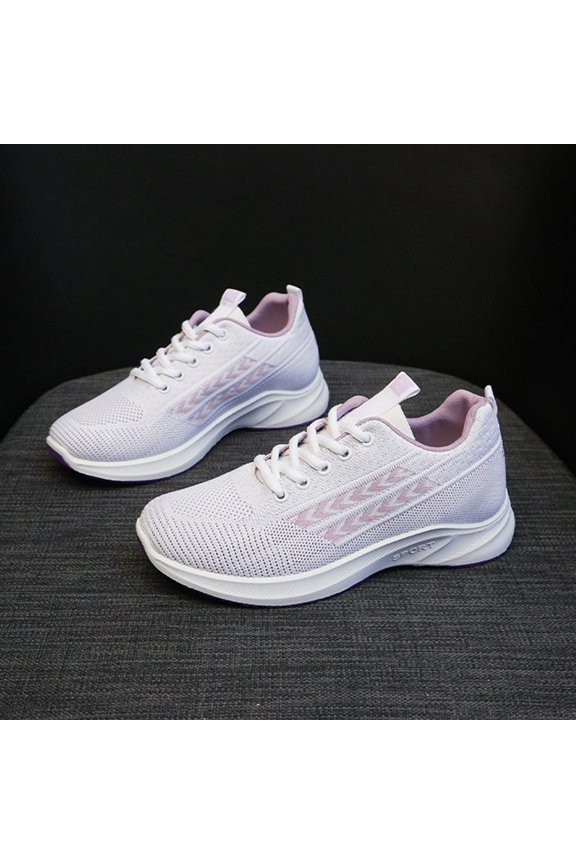 Womens Mens Orthopedic Bowling Shoes Comfortable Breathable Athletic Universal Slide Soles Tennis Shoe Light-Weight Mesh Athletic Slip on Sneakers (7, Purple)