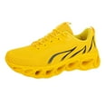 thumbnail image 1 of TIREOW Womens Neuropathy Wide Slip Resistant Softsfeel Relieve Foot Pain Perfect Walking Shoes Orthopedic Sneakers Slip on Running Shoes (11.5, Yellow), 1 of 4
