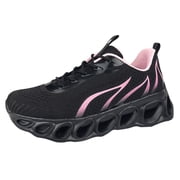 Womens Neuropathy Wide Slip Resistant Softsfeel Relieve Foot Pain Perfect Walking Shoes Orthopedic Sneakers Slip on Running Shoes (9, Black)