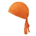 thumbnail image 1 of TIREOW Womens Turban Chemo Hat Head Scarves Slip-on Pre-Tied Headwear Bandana Sleep Hair Cover Women's Foldable Handmade Soild Print Cotton Chemotherapy Hair Loss Caps Slouchy Hat, 1 of 3