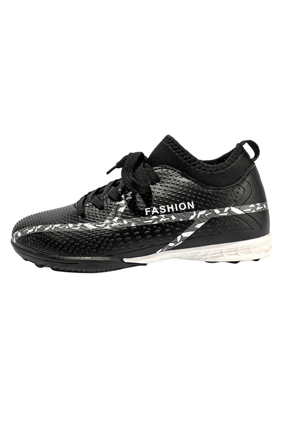 Youth Boys Girls Soccer Cleats Lace-Up Non-Slip Lightweight Sneaker Football Cleats Outdoor Soccer Shoes Outdoor Training Football Baseball Athletic Shoes