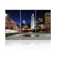 thumbnail image 1 of TISHIRON 3PCS Framed Canvas Wall Art Set,60"x40" Nebraska Cityscape Canvas Art Decor, 1 of 7