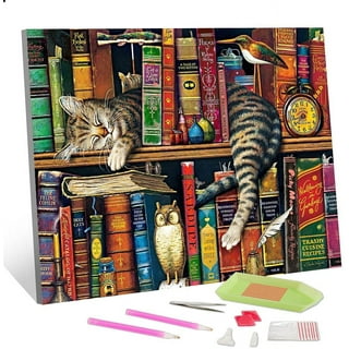 5D Diamond Painting Kits for Adults,Cute Cat Full Drill with AB  Drills Round Diamond Art Cat,for Adults & Kids & Family Relaxation &Wall  Decor 9.99