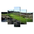 thumbnail image 1 of TISHIRON 5PCS Framed Canvas Wall Art Set,60"x40" Green Golf Course Scenery Canvas Art Decor, 1 of 7