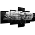 thumbnail image 1 of TISHIRON 5PCS Framed Jesus Canvas Wall Art Set,50"x24"Old Woman Hands with a Rosary Canvas Prints for Living Room, Bedroom, Office Home Wall Decor, 1 of 7