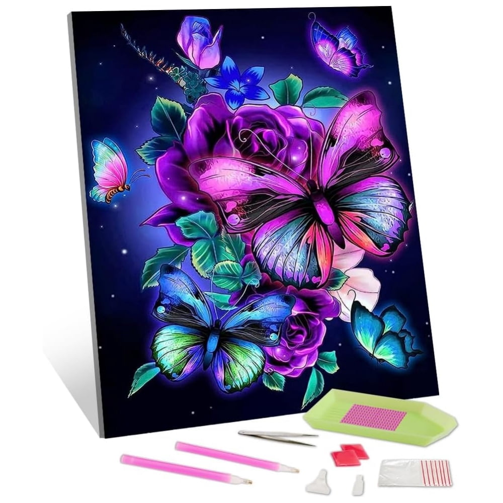 Kit DIY Diamond Art Cartes De Noël - 6 Cartes à Strass, Activité Créative